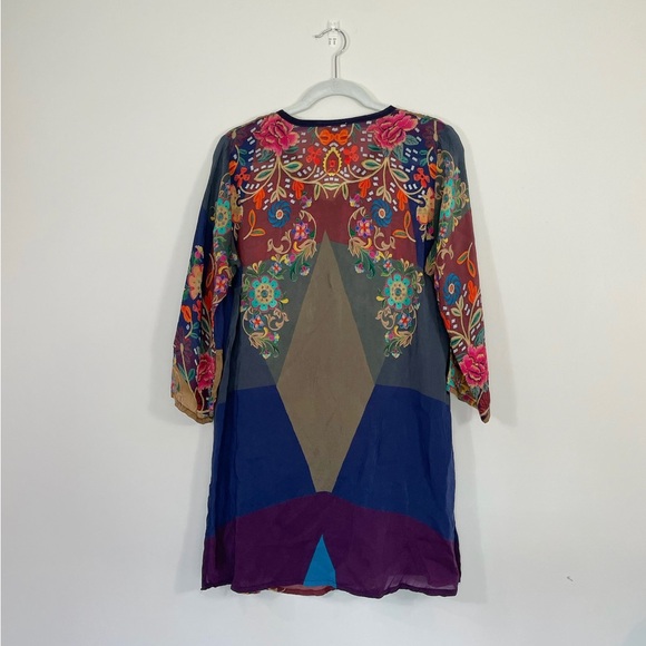 JOHNNY WAS Ludios Tie Front Tunic Top - Picture 6 of 6